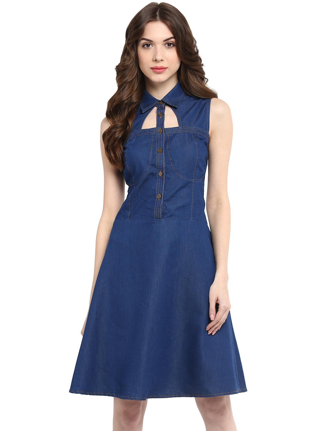 stylestone denim dress Women's Denim Off Shoulder Tier Sleeve Dress