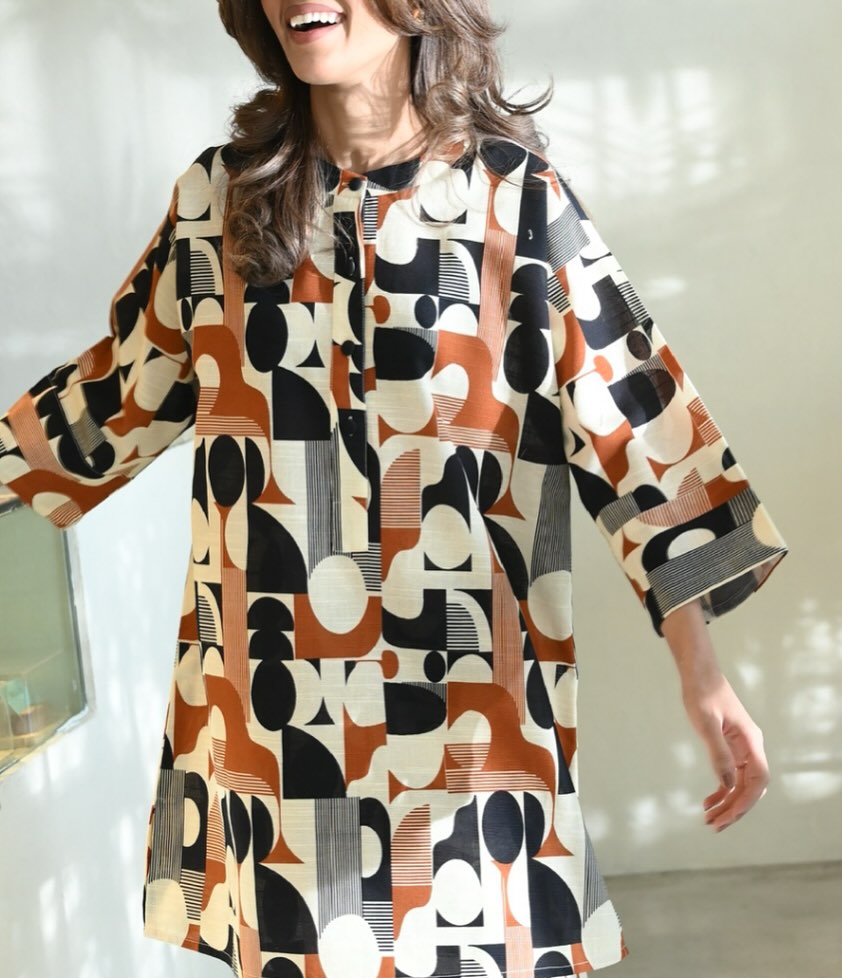 Women's Multi Color Linen Blend Floral Print Co-Ord Set - BlackBeads