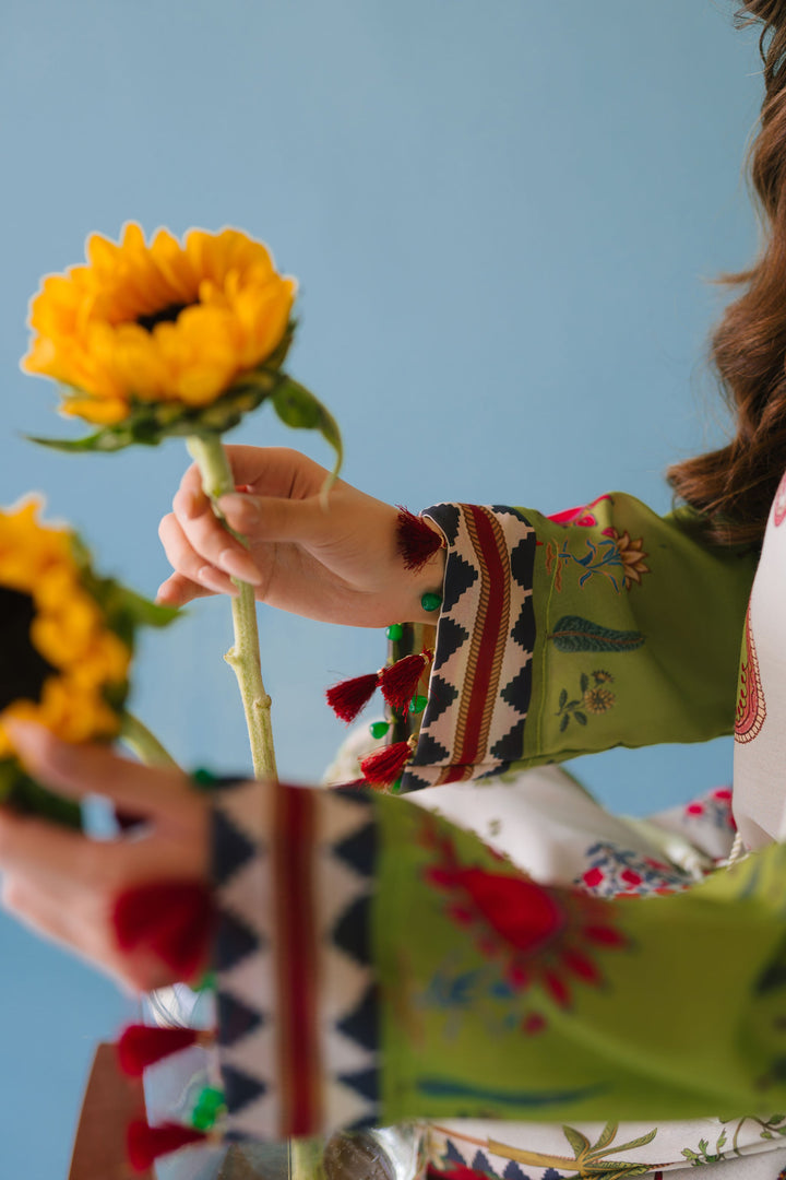 Women's Multi Color Cotton Floral Print Kaftan Set