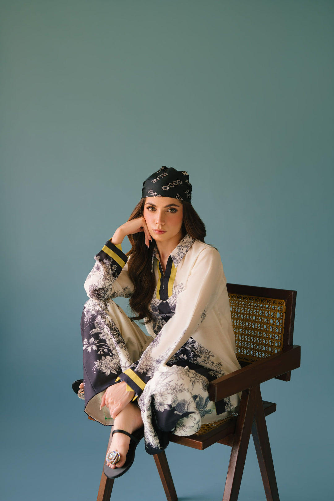 Women's Off White Cotton Floral Print Co-Ord Set