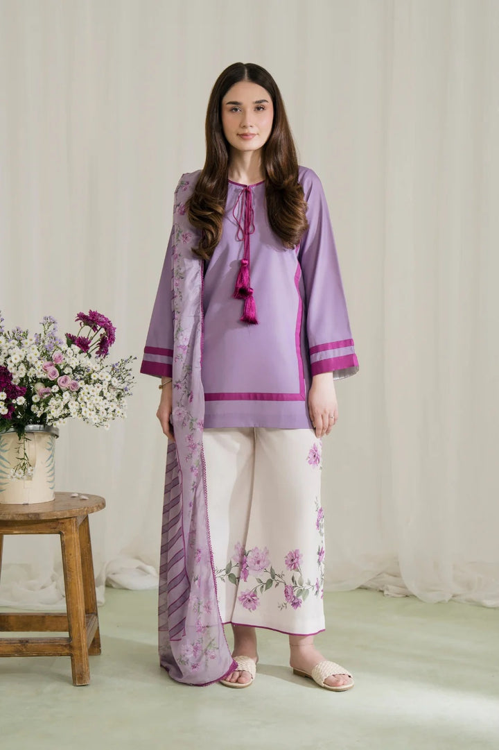 Women's Lavender Premium Soft Crepe Kurta Set