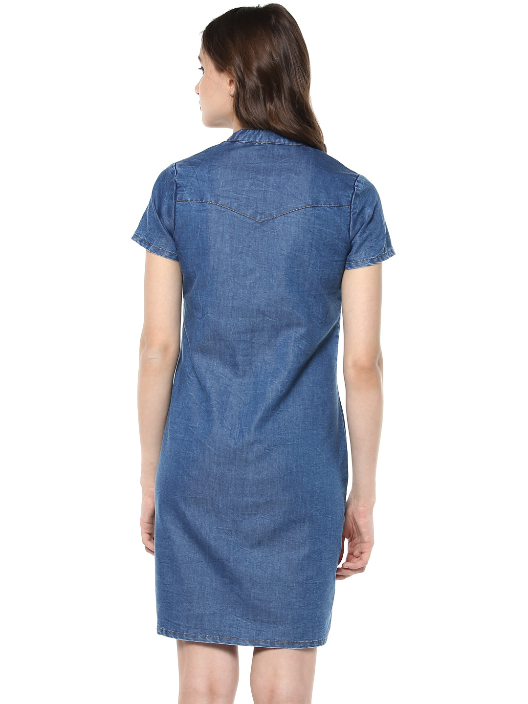stylestone denim dress Women's Denim Off Shoulder Tier Sleeve Dress