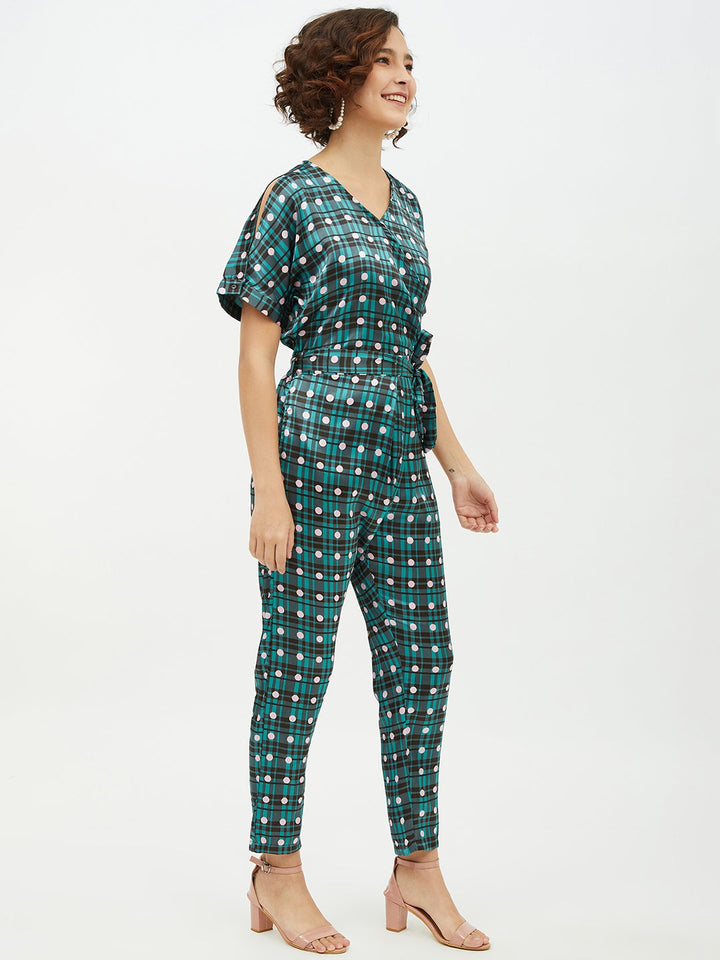 Women's Blue Colour Block Denim Shirt - StyleStone