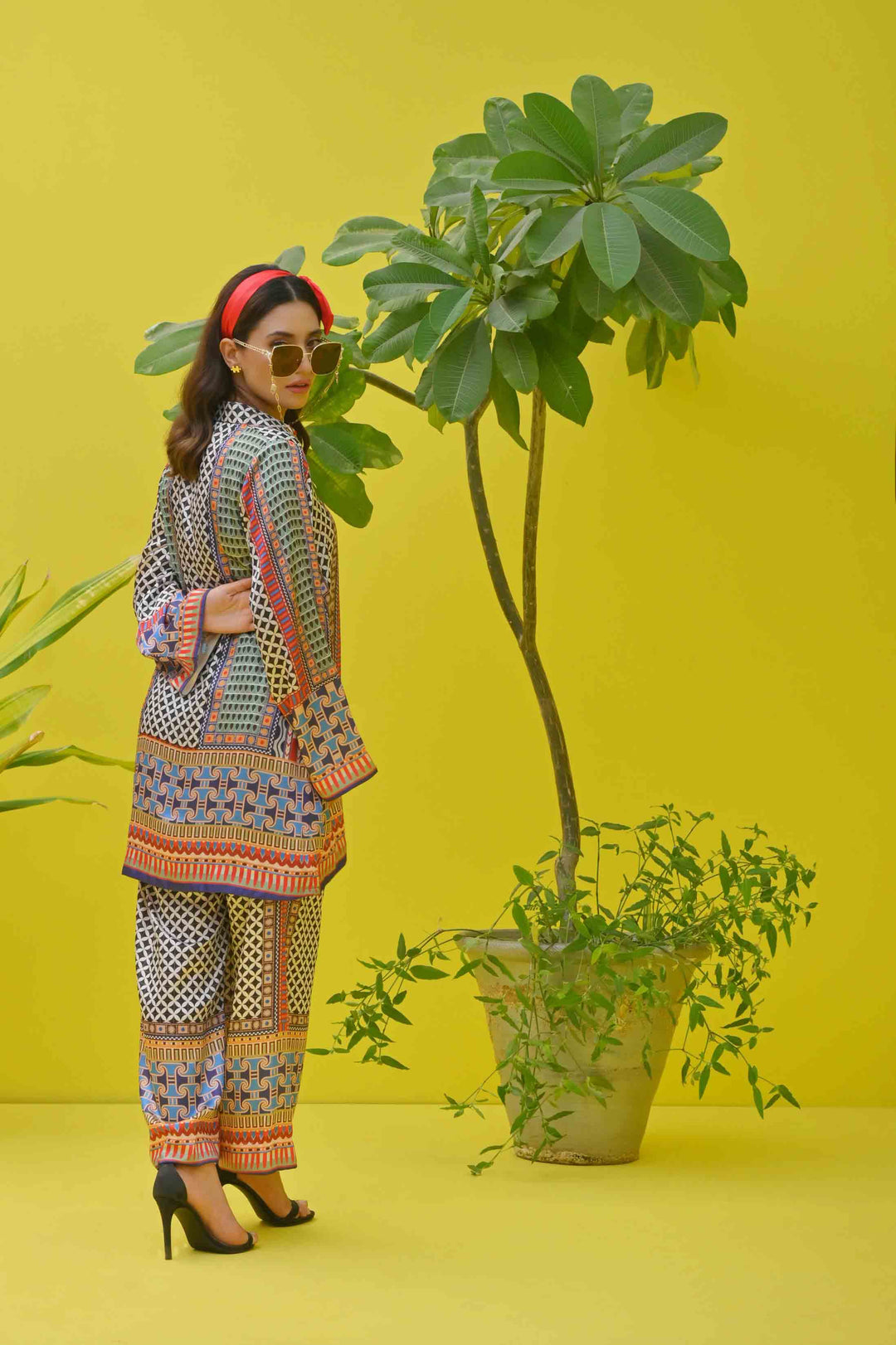 Women's Multi Color Cotton Satin Blend Printed Co-Ord Sets