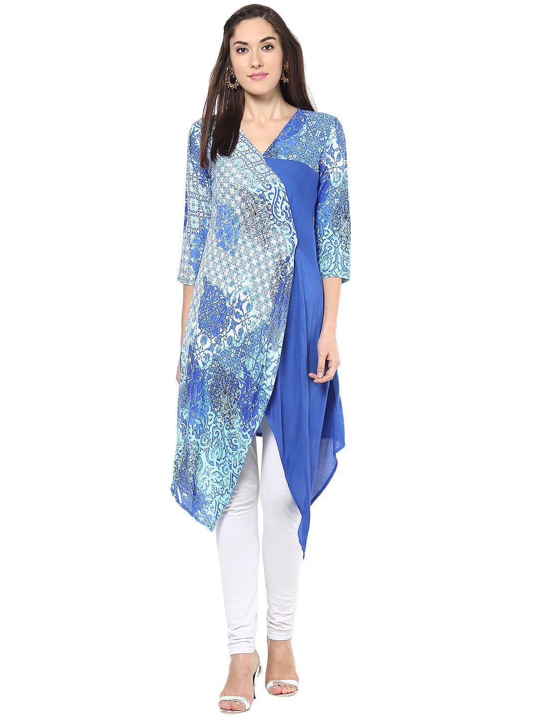 Women's Yellow And Black Jacket Style Anarkali Kurti - Stylestone