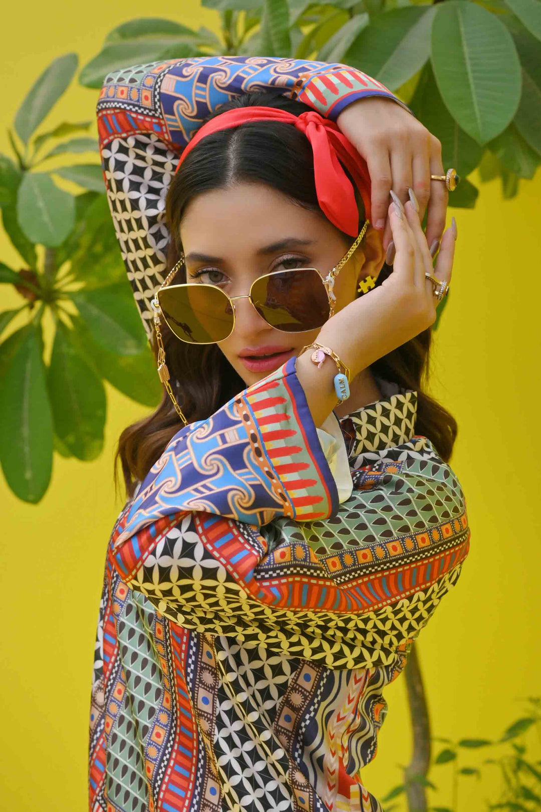 Women's Multi Color Cotton Satin Blend Printed Co-Ord Sets