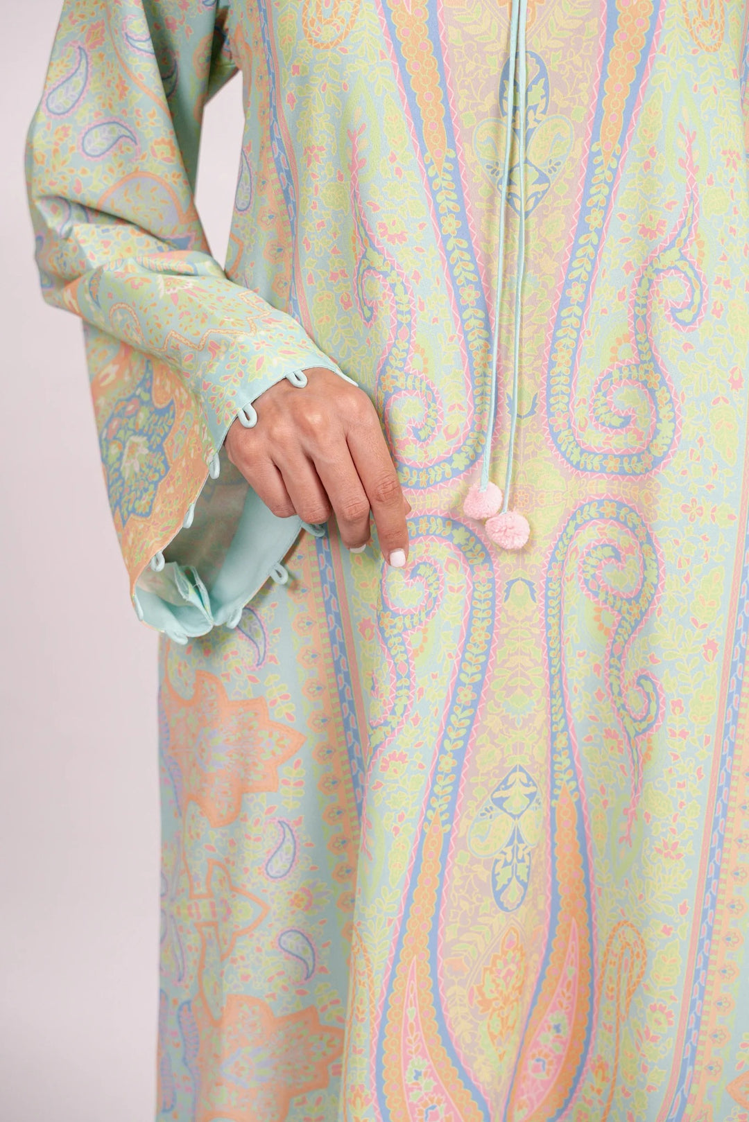 Women's Multi Color Premium Soft Crepe Floral Print Kaftan