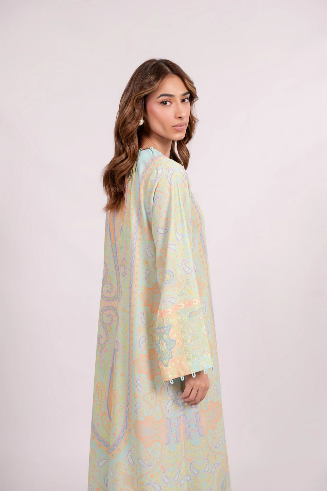 Women's Multi Color Premium Soft Crepe Floral Print Kaftan