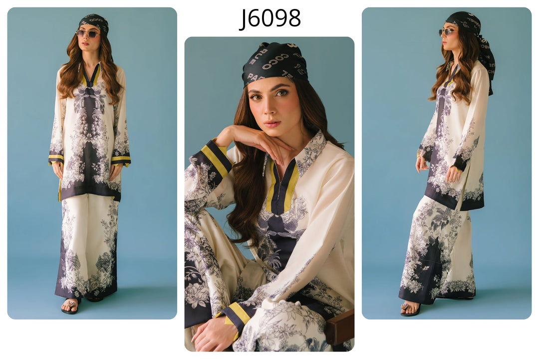 Women's Off White Cotton Floral Print Co-Ord Set