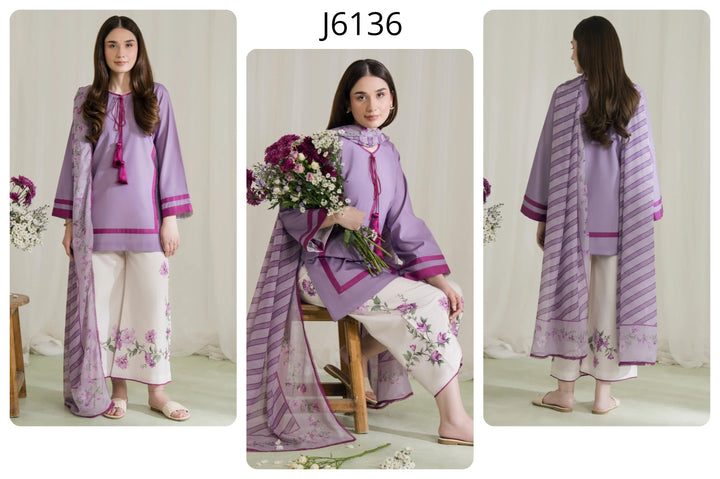 Women's Lavender Premium Soft Crepe Kurta Set