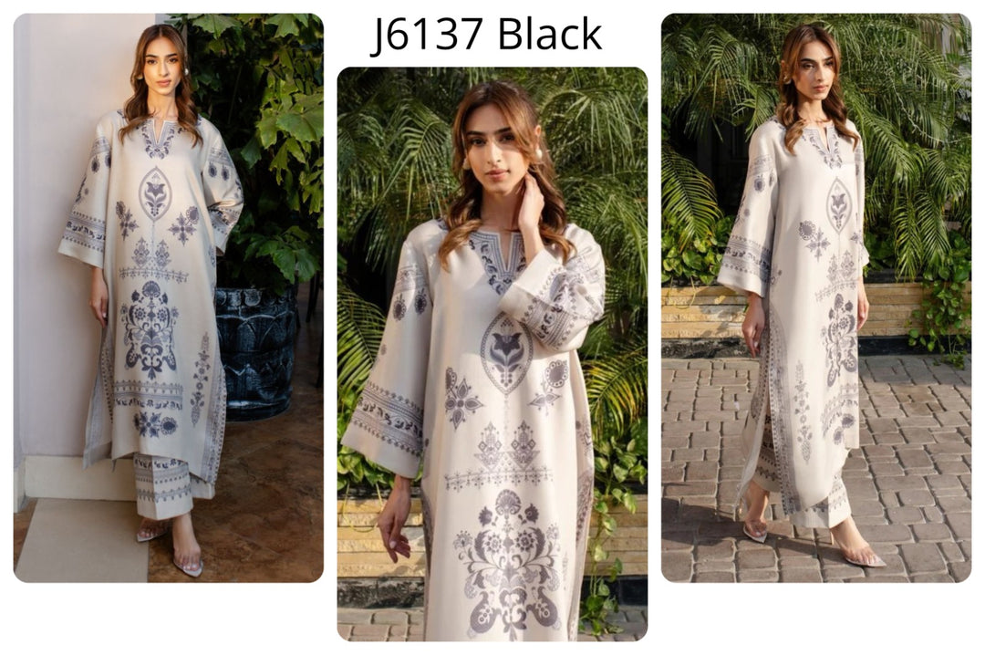 Women's Beige Cotton Satin Blend Floral Print Kaftan Set
