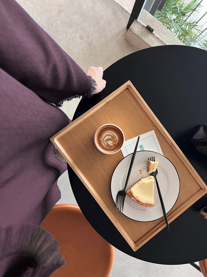 Women's Wine Karandi 3 Tired 100% Viscose Silk Plain Co-Ord Sets