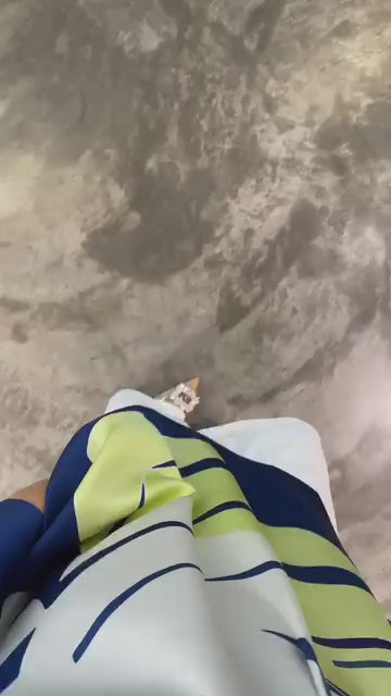 Women's Multi Color Roman Silk Blend Printed Top - BlackBeads