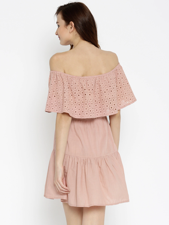 Women's Shifley Layered Pink Dress - SASSAFRAS