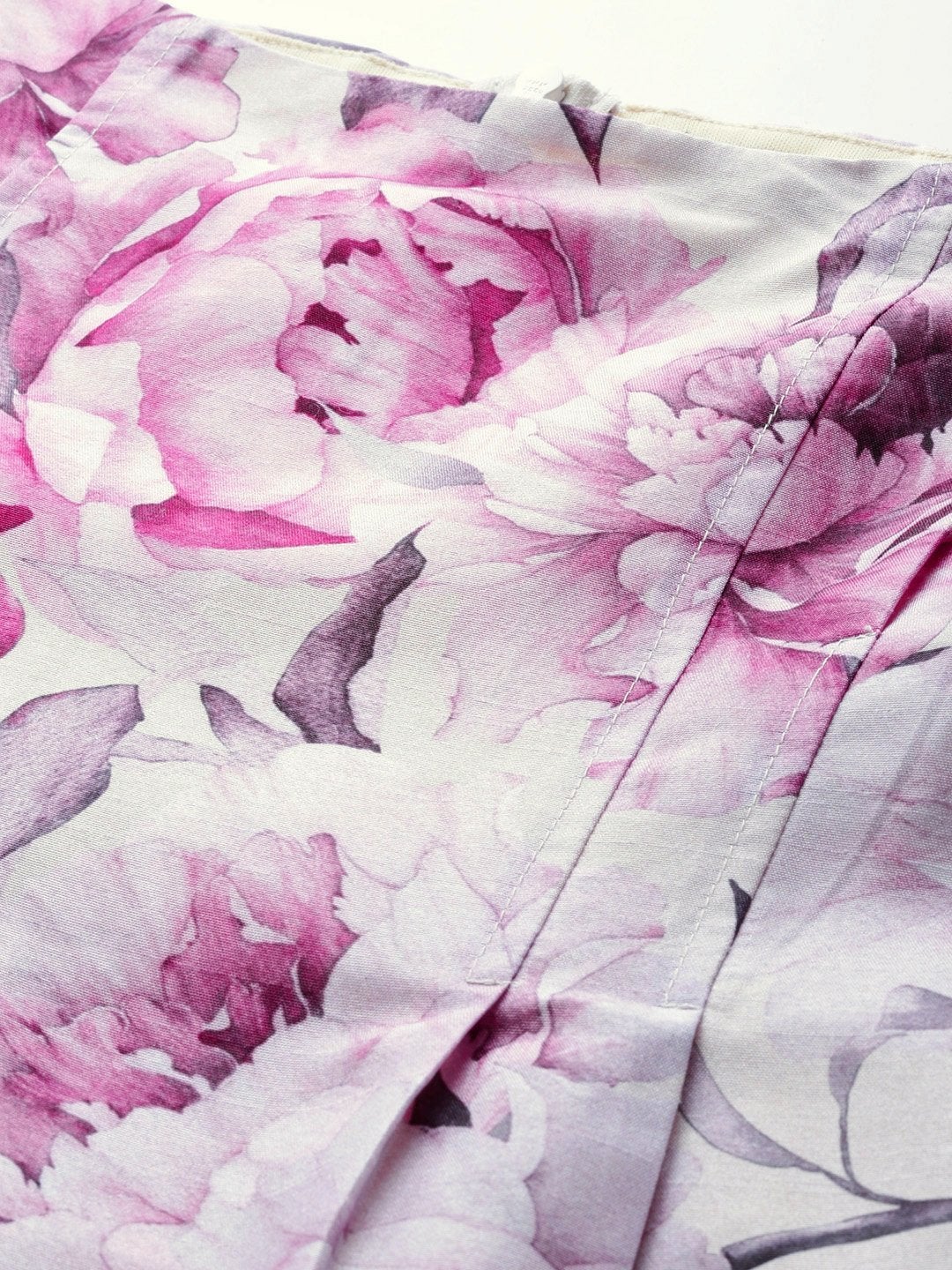 Women's Pink Floral Puff Sleeve Shift Dress - SASSAFRAS
