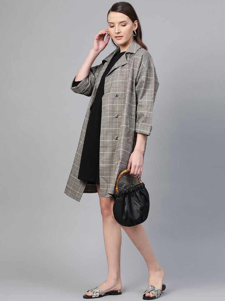 Women's Black Terry Tent Dress - SASSAFRAS