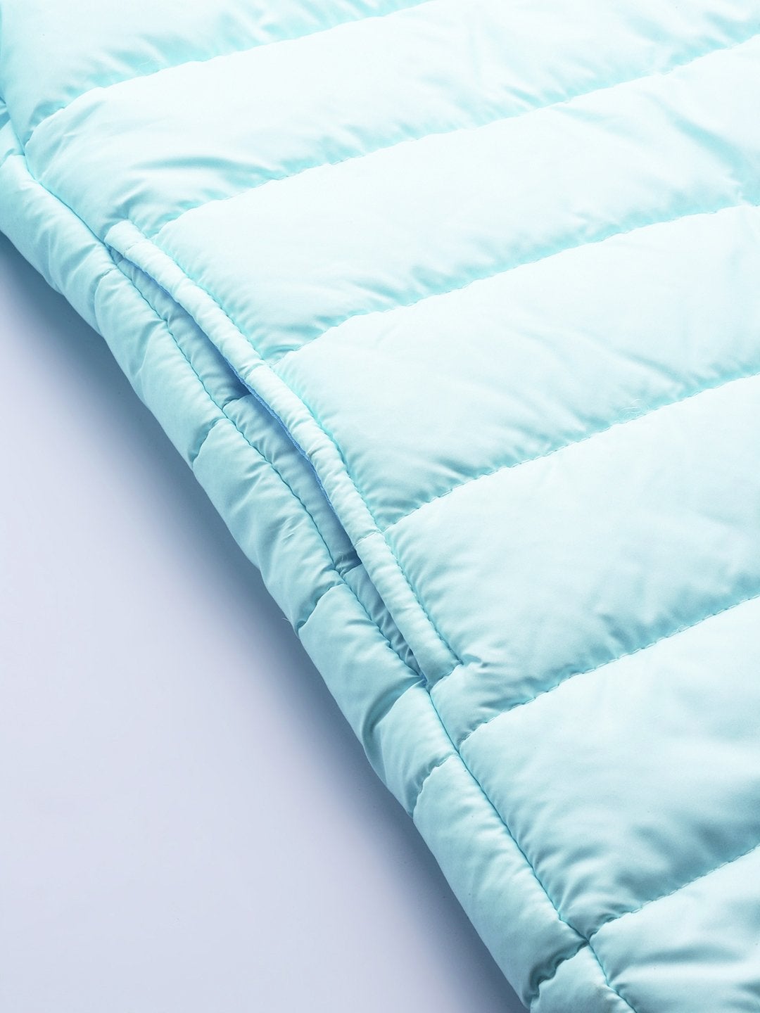 Women's Blue Snap Button Quilted Jacket - SASSAFRAS