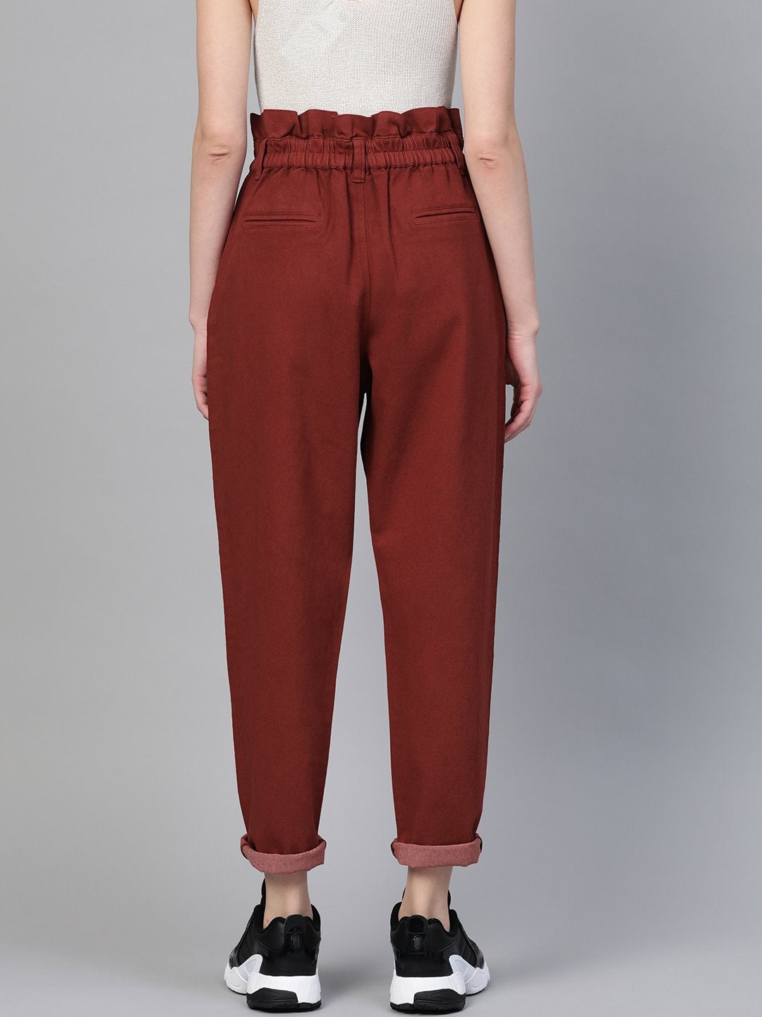 Women's Rust Slouchy Jeans - SASSAFRAS
