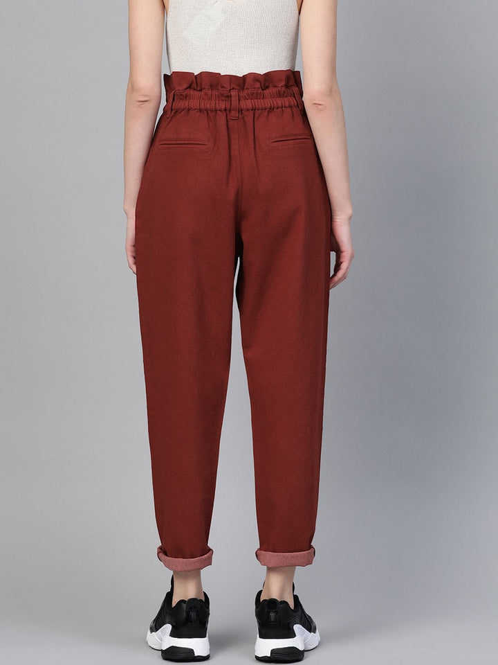 Women's Rust Slouchy Jeans - SASSAFRAS
