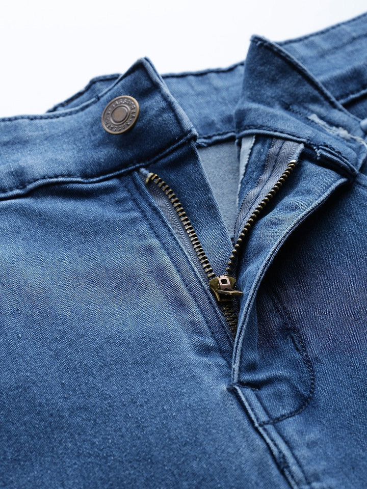 Women's Blue Basic Regular Jeans - SASSAFRAS