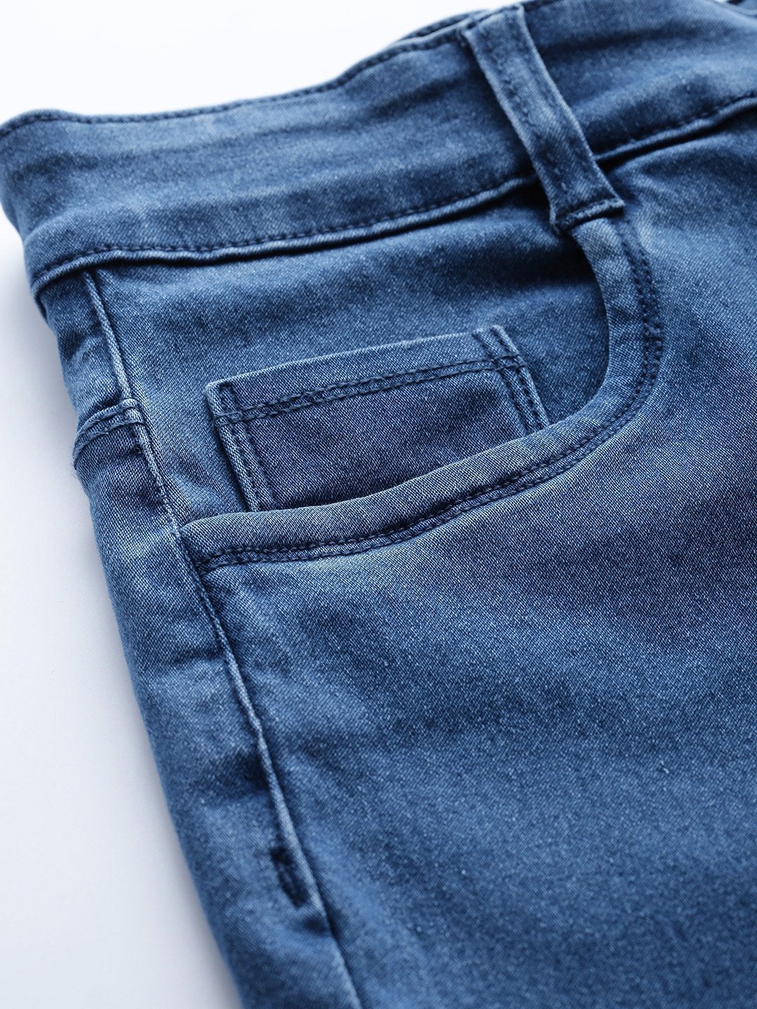 Women's Blue Basic Regular Jeans - SASSAFRAS