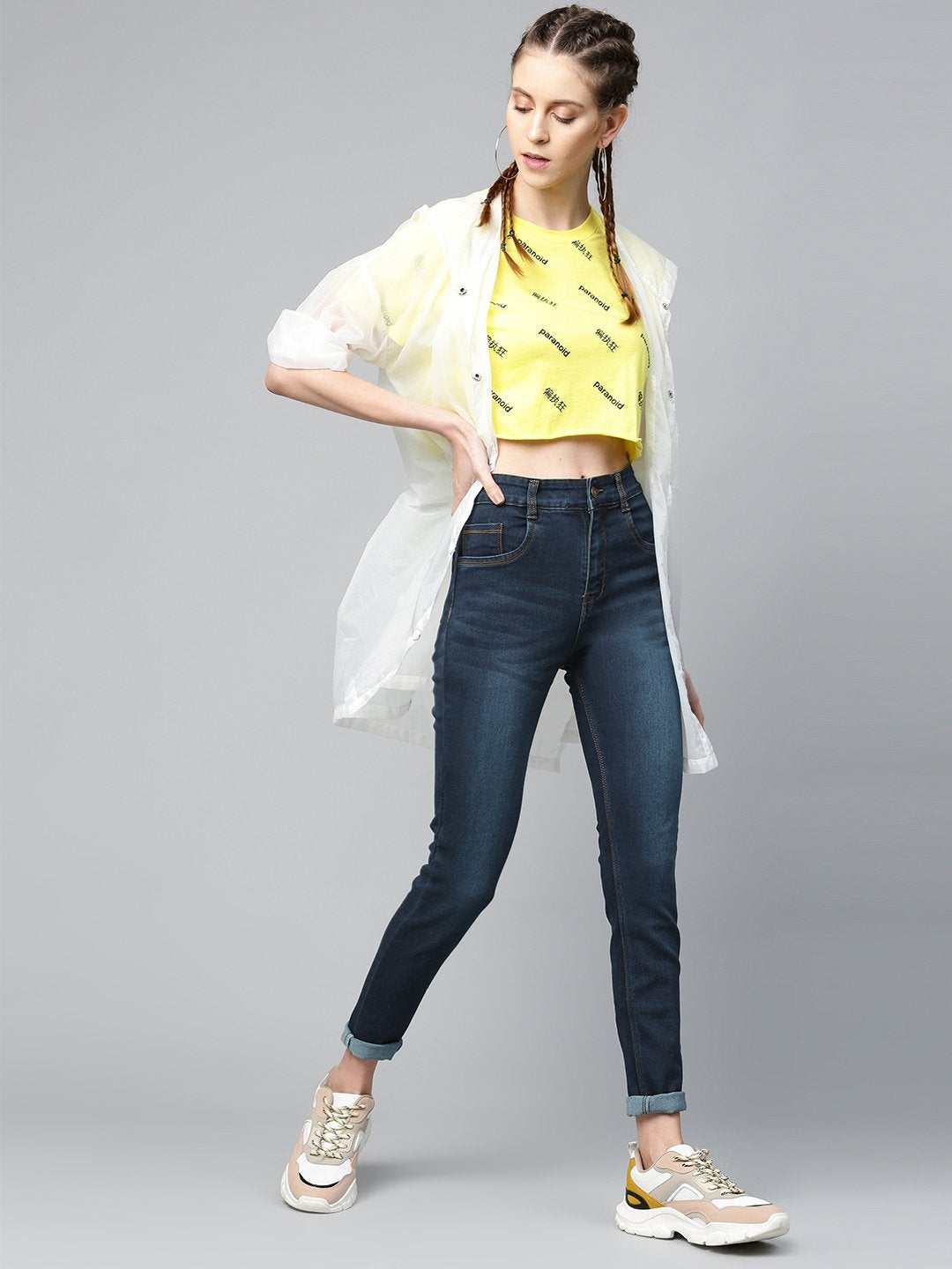Women's Tint Blue Whisker Wash Jeans - SASSAFRAS