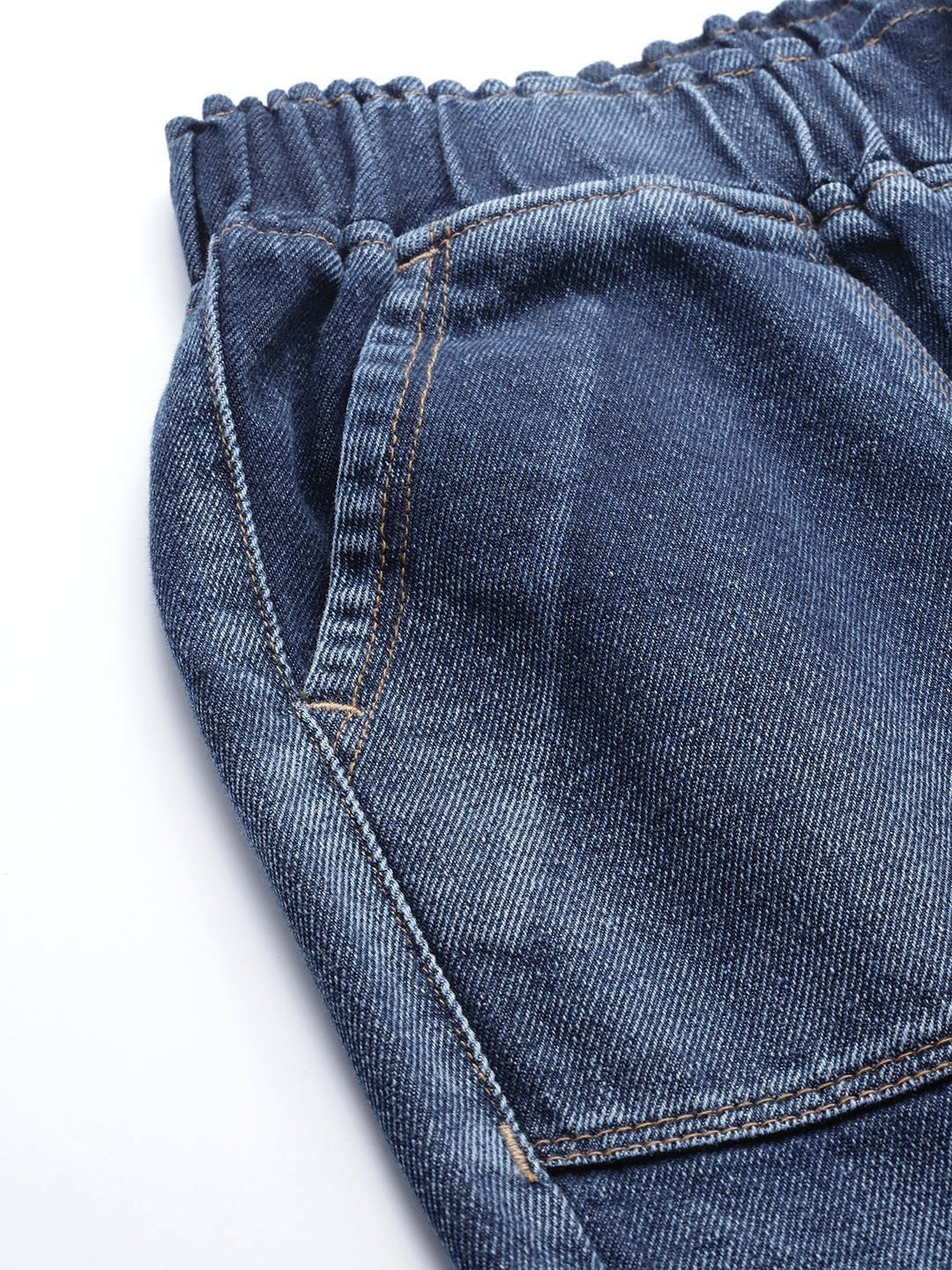 Women's Blue Utility Denim Jogger Jeans - SASSAFRAS