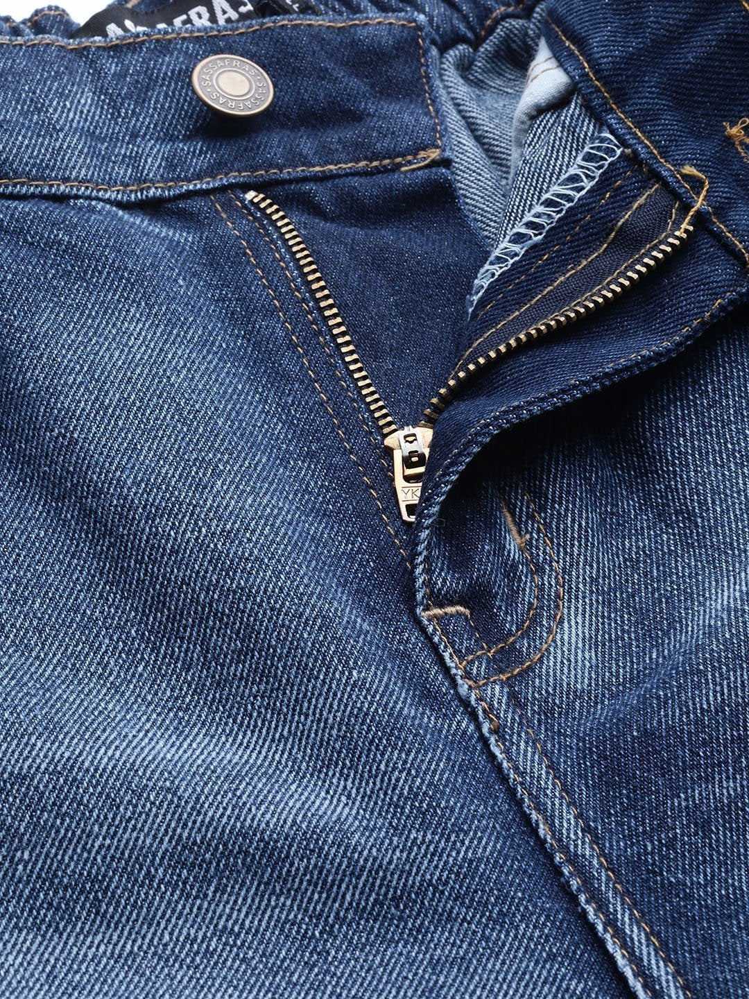 Women's Blue High Waist Basic Jeans - SASSAFRAS