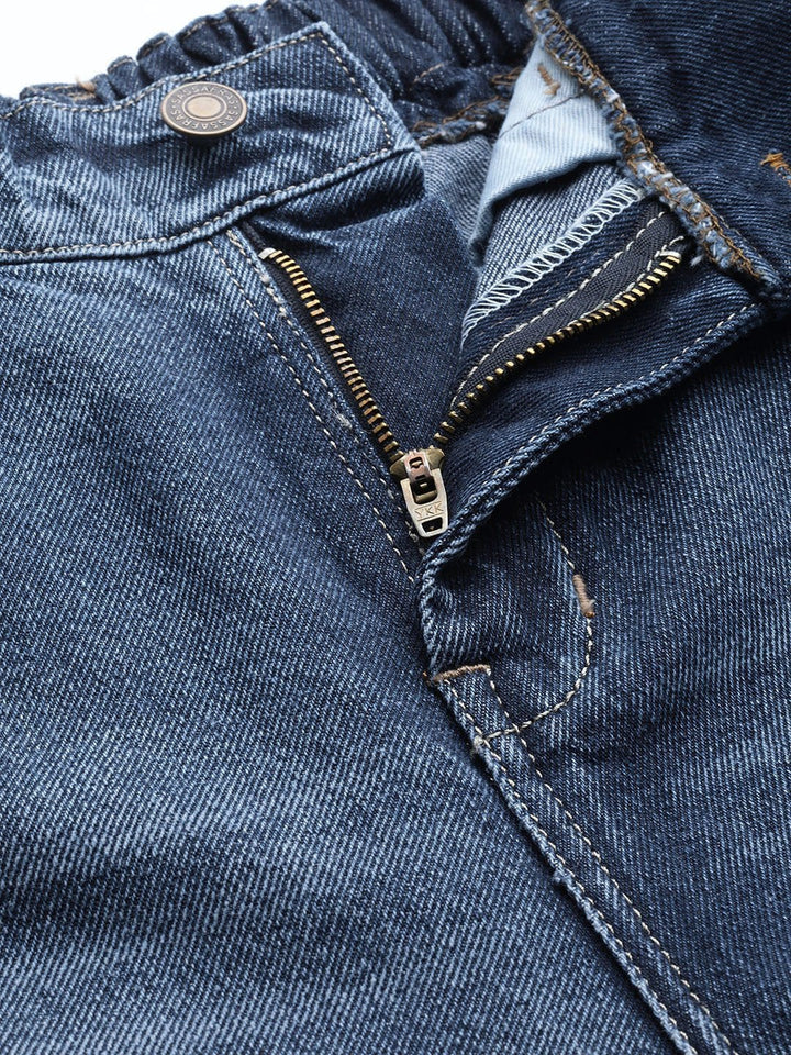 Women's Blue Street Wear Jogger Jeans - SASSAFRAS