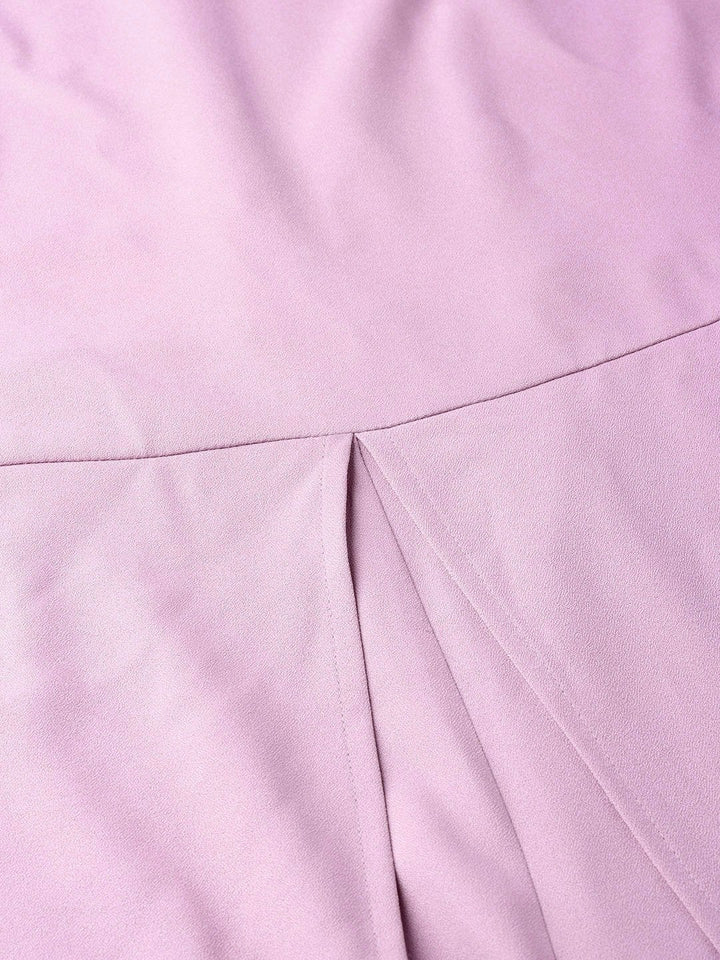 Women's Lavender Wrap Leg Jumpsuit - SASSAFRAS