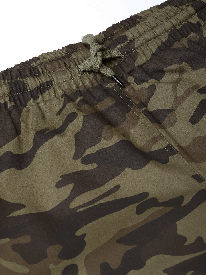 Women's Green Camouflage Jogger Pant - SASSAFRAS