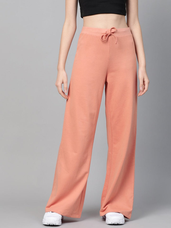 Women's Peach Terry Wide Leg Drawstring Pants - SASSAFRAS