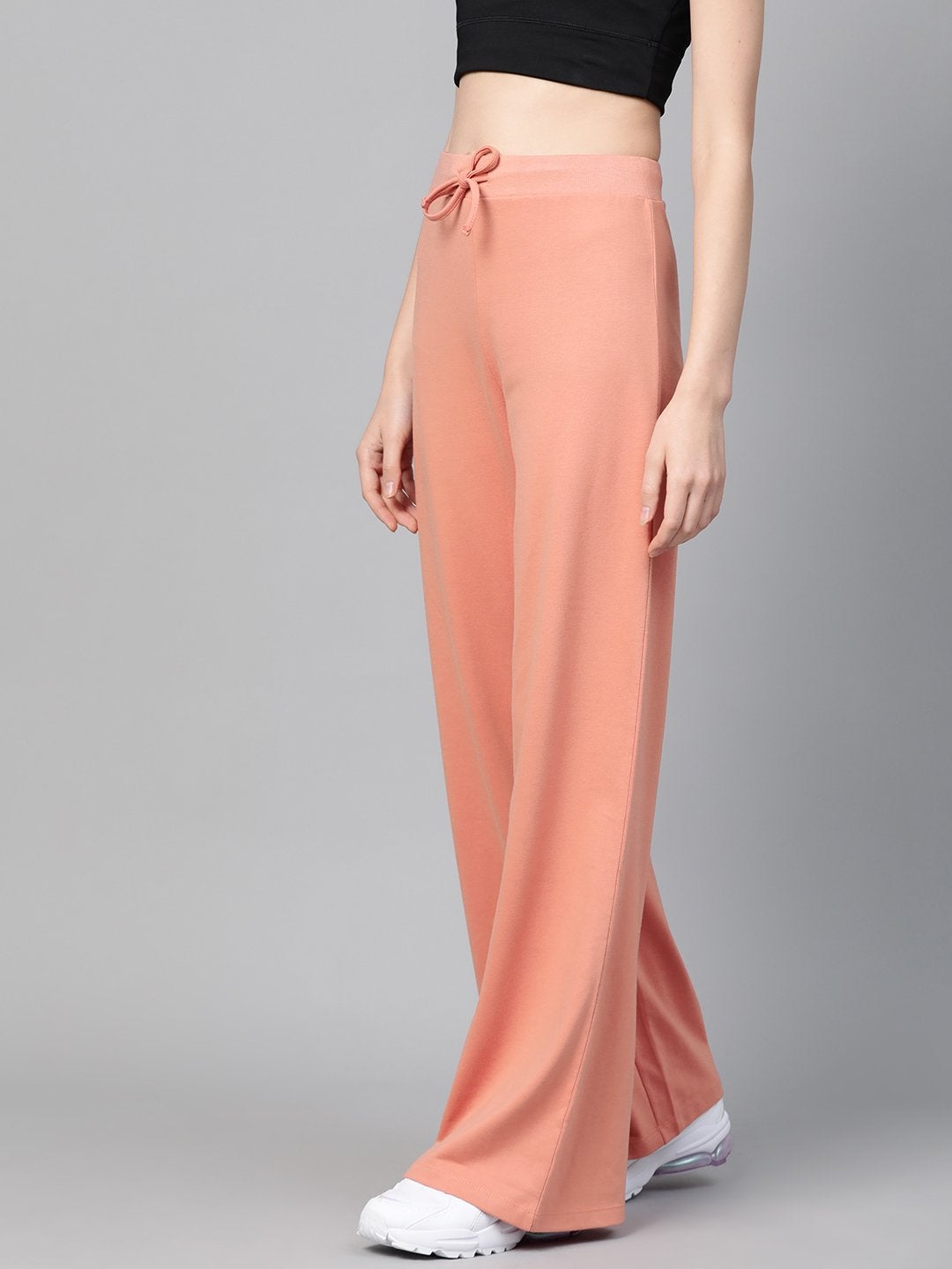 Women's Peach Terry Wide Leg Drawstring Pants - SASSAFRAS