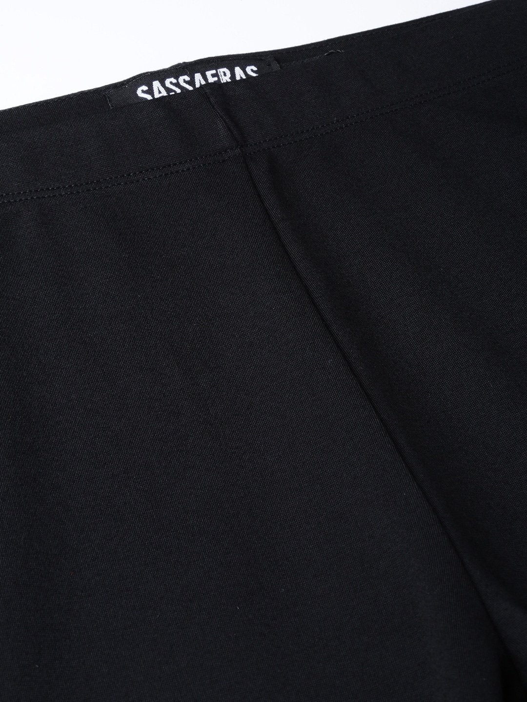 Women's Black Zipper-At-Hem Jeggings - SASSAFRAS