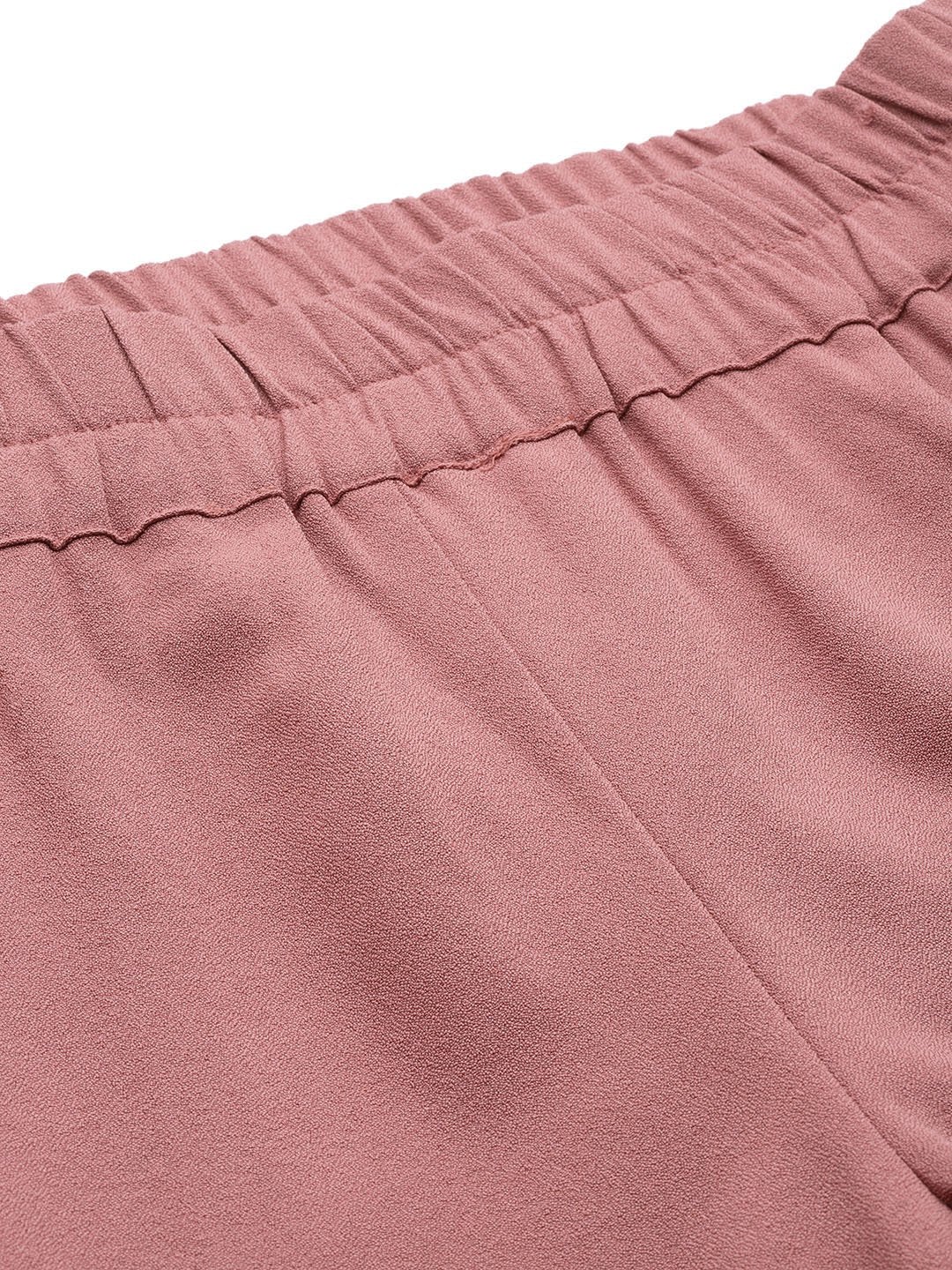 Women's Pink Roll Up Pants - SASSAFRAS