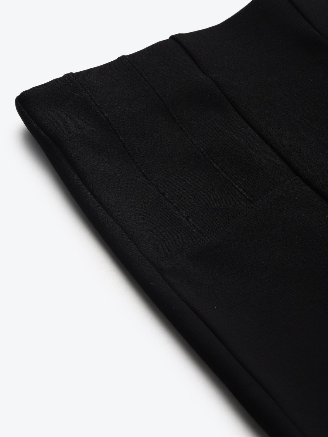Women's Black Back Zipper High Waist Jeggings - SASSAFRAS