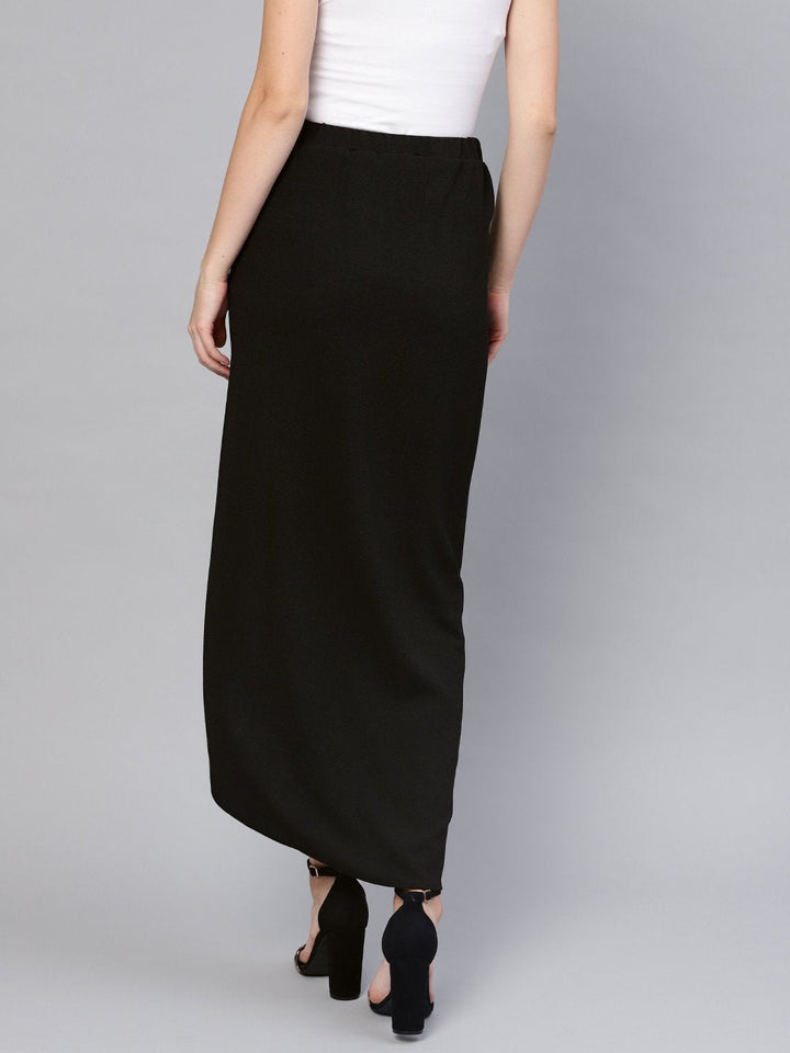 Women's Black Tulip Skirt - SASSAFRAS