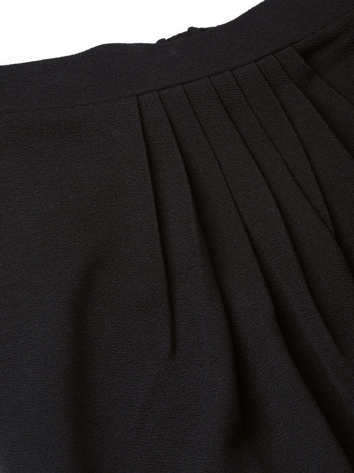 Women's Black Tulip Skirt - SASSAFRAS