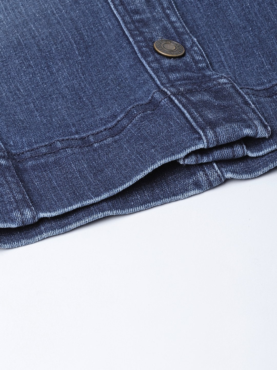 Women's Denim Blue Washed Short Skirt - SASSAFRAS