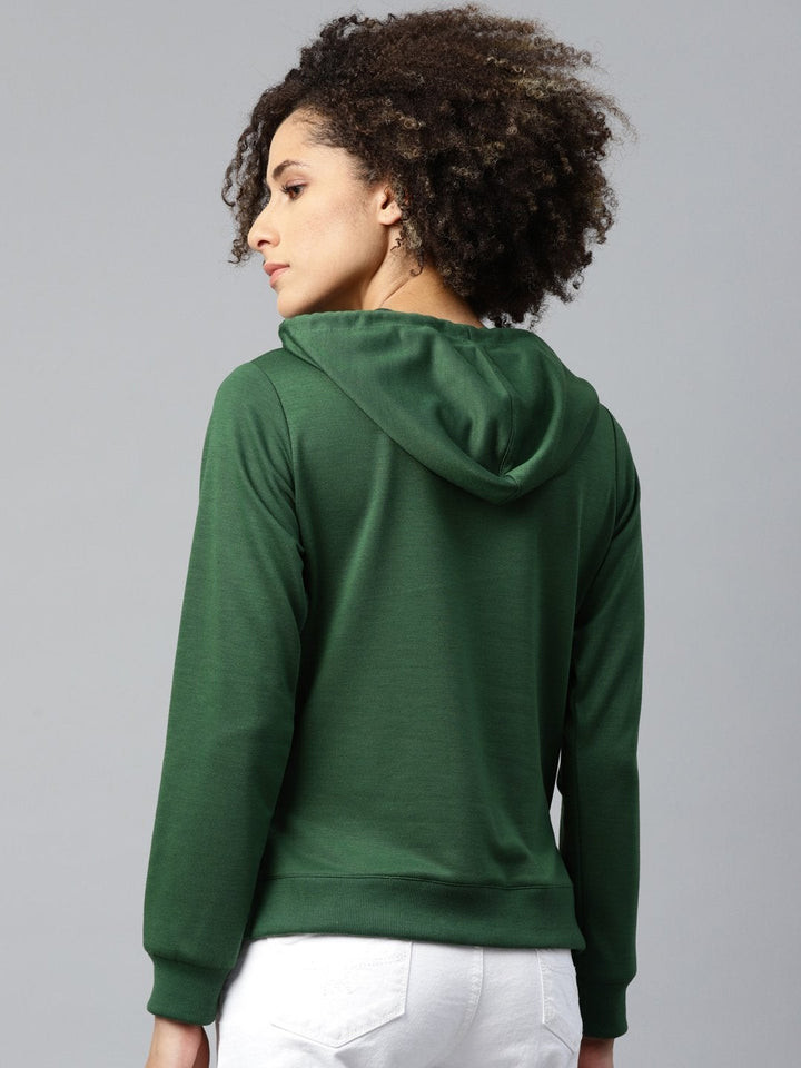 Women's Green Like-Me-Print Sweatshirt - SASSAFRAS