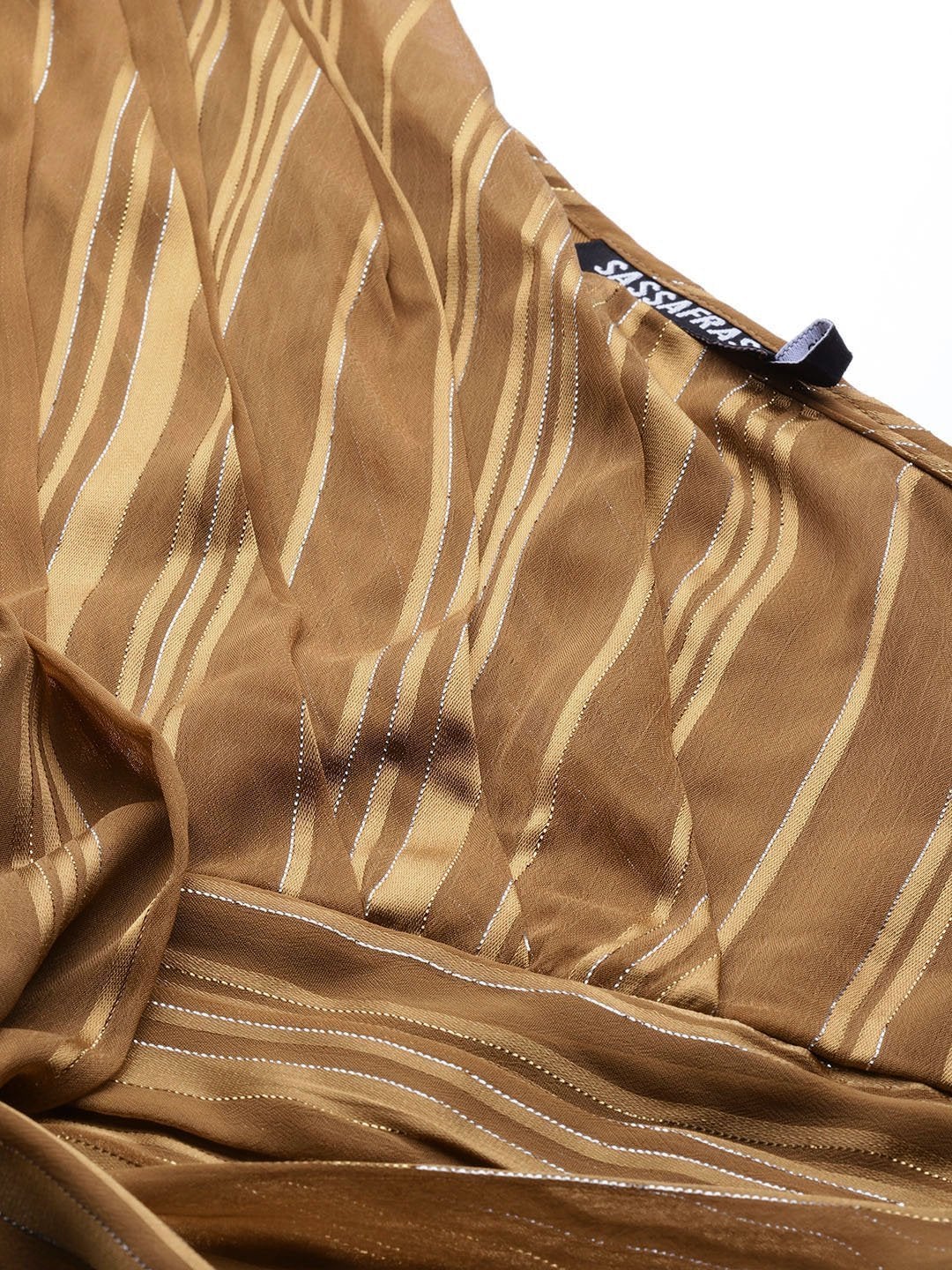 Women's Copper One Shoulder Top - SASSAFRAS