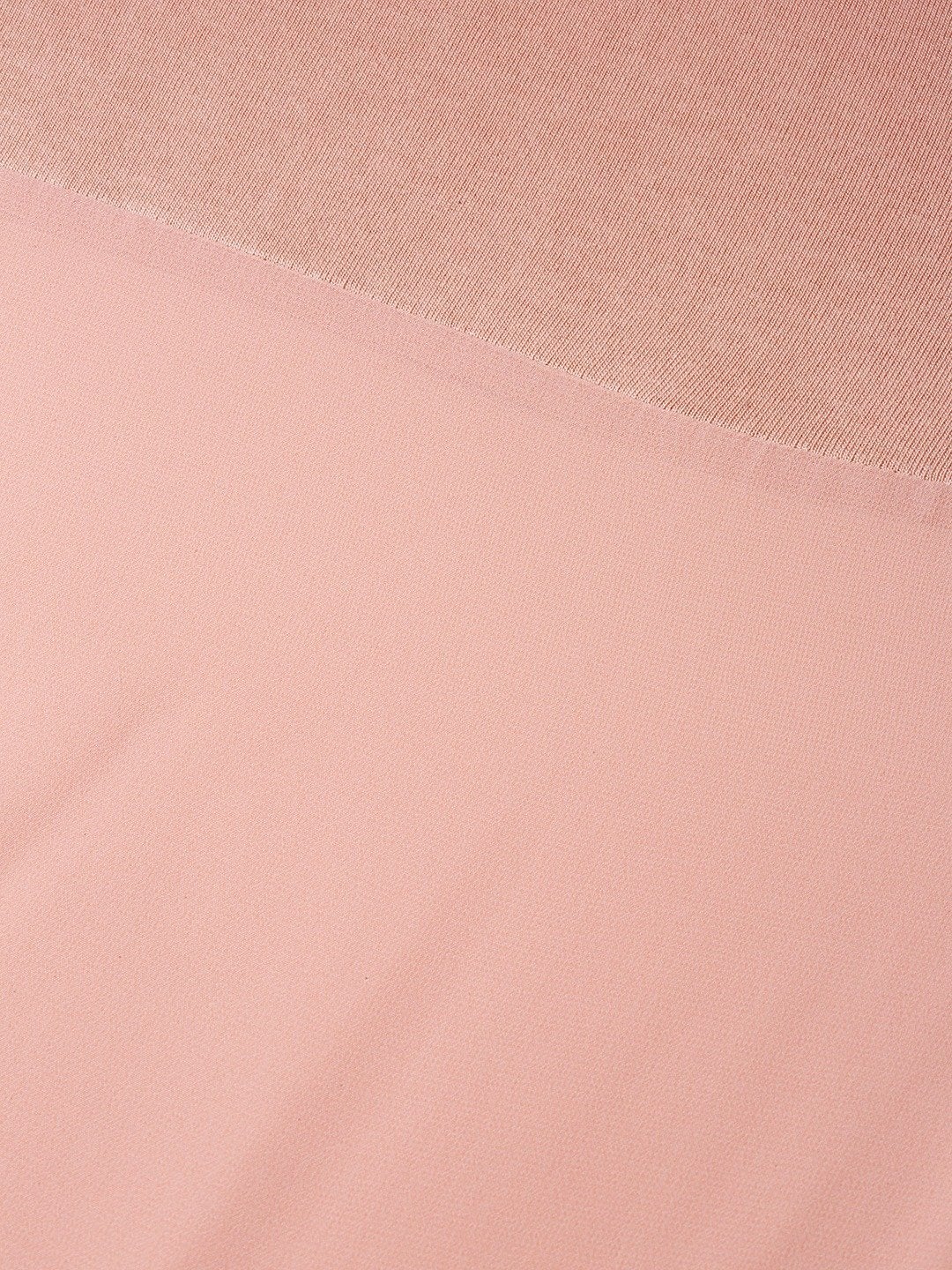 Women's Peach Side Slit Longline Top - SASSAFRAS
