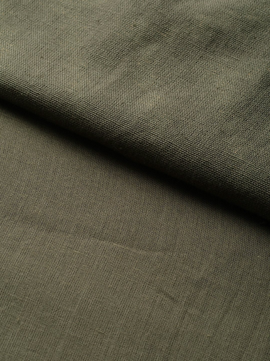 Women's Olive Foil Chevron Gathered Kurta Dress - SASSAFRAS
